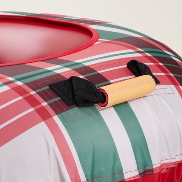 Festive Plaid 36" Christmas Snow Tube Red/Green/Cream - Hearth & Hand™ Magnolia - Picture 3 of 7